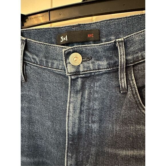 3x1 Shelter Straight Leg High Rise Cropped Denim Women’s Jeans Size 32 W4HSC0754 - Picture 4 of 7